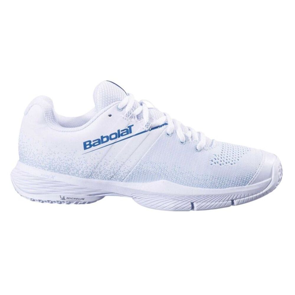 Babolat Womens/Ladies Sensa Tennis Shoes / White/Cool Blue